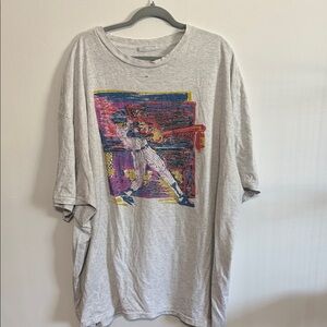 Vintage 1990s "Shoeless Joe Jackson" graphic T-shirt with single stitching Y2K